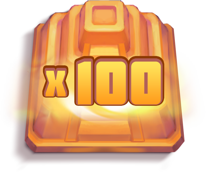 Wild-x100 symbol in Aztec Clusters slot